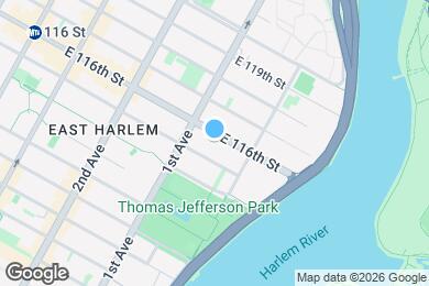 Map image of the property - 424 E 116th St