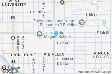 Map image of the property - 428 N Euclid Ave