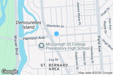 Map image of the property - 1324 Harrison Ave