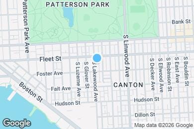 Map image of the property - 625 S Lakewood Ave