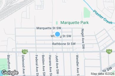 Map image of the property - 1316 Whiting St SW