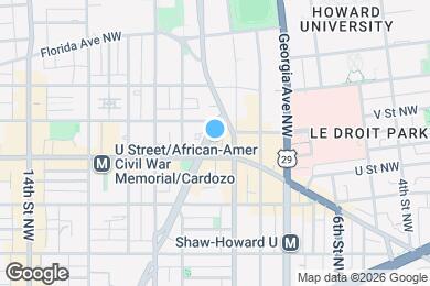 Map image of the property - 2007 Vermont Ave NW
