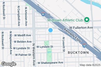 Map image of the property - 2329 N Oakley Ave