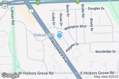 Map image of the property - 42266 Woodward Ave