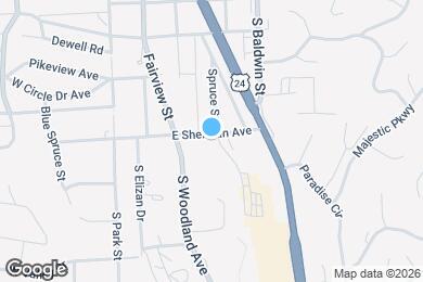 Map image of the property - Trail Ridge at Woodland Park Apartments