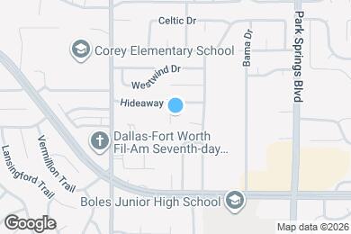 Map image of the property - 5205 Hideaway Ct