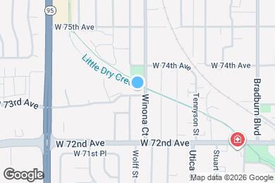 Map image of the property - 4845 W 73rd Ave