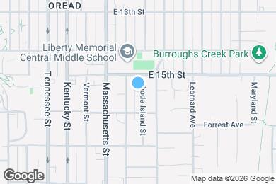 Map image of the property - 1521 Rhode Island St