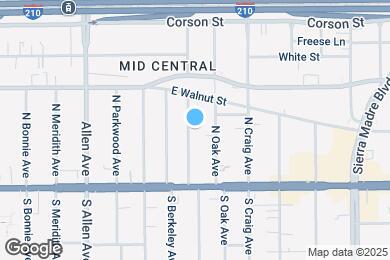 Map image of the property - 110 N San Marino Ave