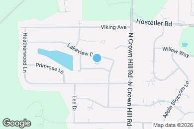 Map image of the property - 1833 Cloveridge Dr