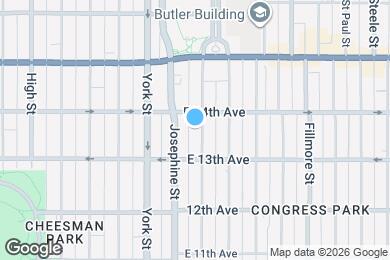 Map image of the property - 1365 Columbine St