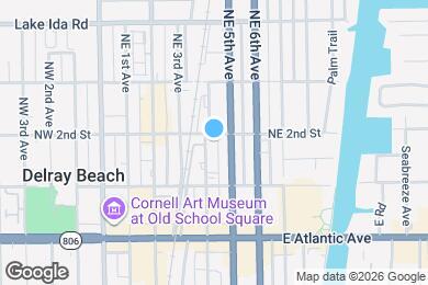 Map image of the property - 180 NE 4th Ave
