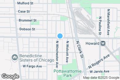 Map image of the property - 7541 N Winchester Ave