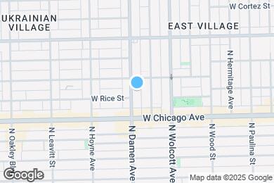 Map image of the property - 841 N Damen Ave