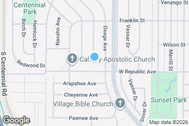 Map image of the property - 1333 Ponca Ave