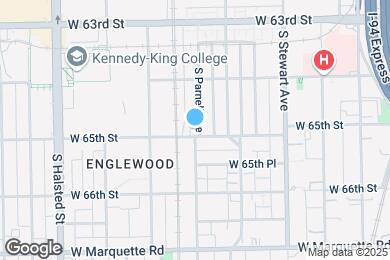 Map image of the property - 6456 S Parnell Ave