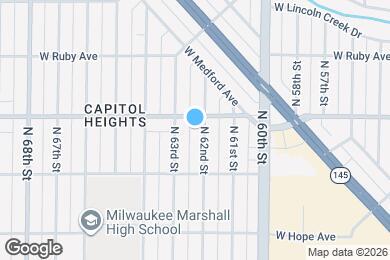 Map image of the property - 4363 N 62nd St