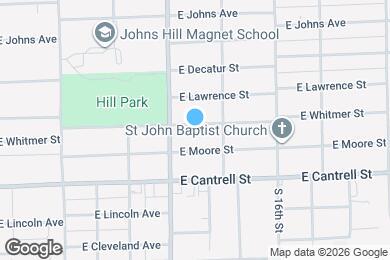 Map image of the property - 1259 E Whitmer St