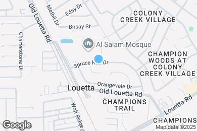 Map image of the property - 17103 Spruce Run Dr