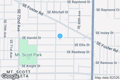Map image of the property - 7720 SE Harold St