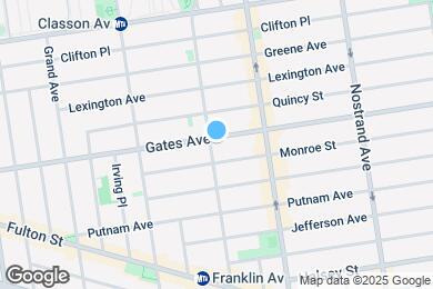 Map image of the property - 260 Gates Ave