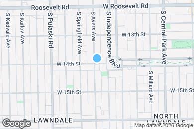 Map image of the property - 3825 W 14th St