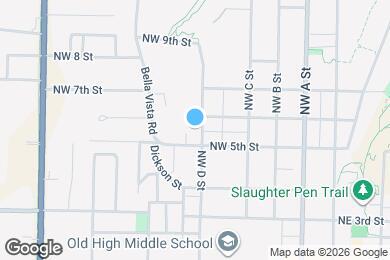 Map image of the property - 503 NW D St