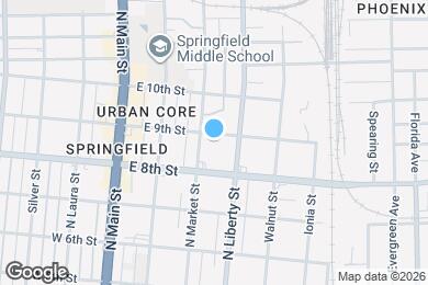 Map image of the property - 216 E 9th St