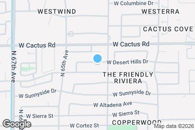 Map image of the property - 6317 W Desert Hills Dr