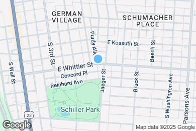 Map image of the property - 239 E Whittier St