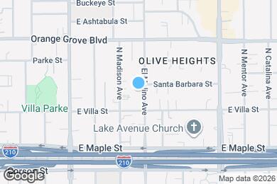 Map image of the property - 537 N El Molino Ave