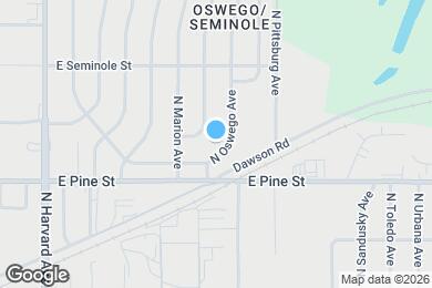 Map image of the property - 1526 N Oswego Ave