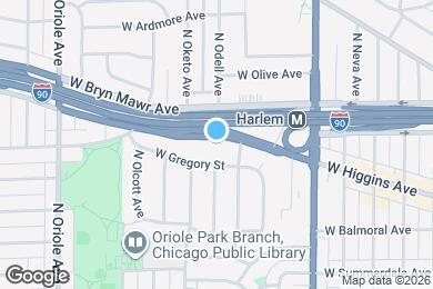 Map image of the property - 7323 W Higgins Ave