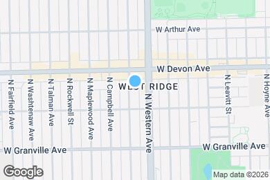 Map image of the property - 6329 N Artesian Ave