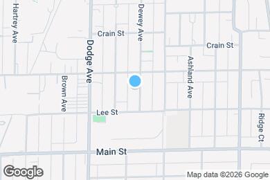 Map image of the property - 1026 Dewey Ave