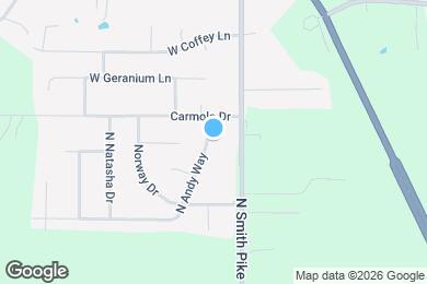 Map image of the property - 3052 N Andy Way