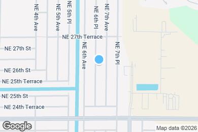 Map image of the property - 2605 NE 6th Pl