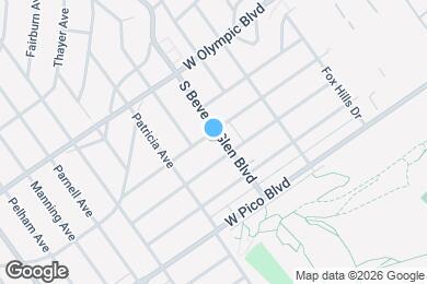 Map image of the property - 2301 S Beverly Glen Blvd