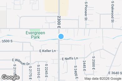Map image of the property - 3491 S 2300 E