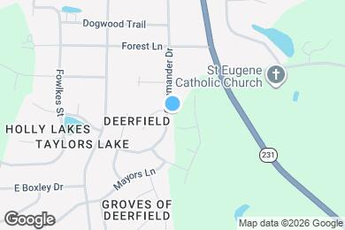 Map image of the property - 619 Commander Dr