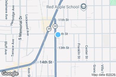 Map image of the property - 1215 Racine St