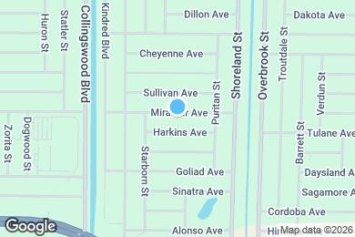 Map image of the property - 18131 Miramar Ave