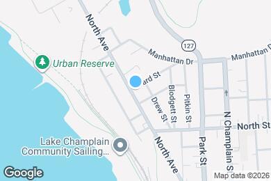 Map image of the property - 168 North Ave