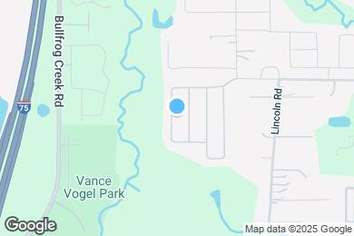 Map image of the property - 10037 Creek Bluff Dr