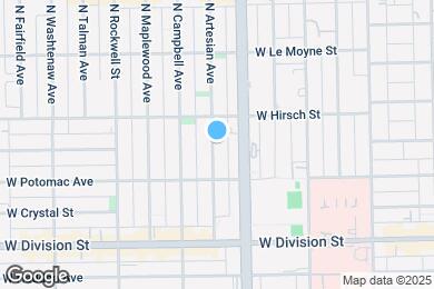 Map image of the property - 1357 N Artesian Ave