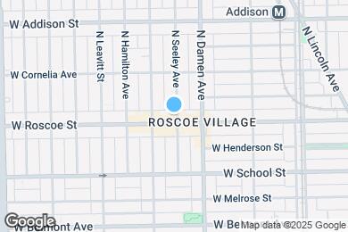 Map image of the property - 2032 W Roscoe St