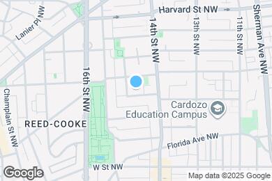 Map image of the property - 1435 Clifton St NW