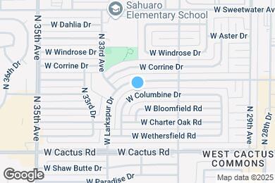 Map image of the property - 3208 W Columbine Dr