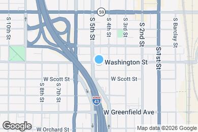 Map image of the property - 421-425 W Washington St