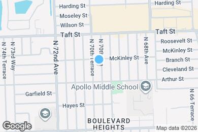 Map image of the property - 1420 N 70th Ave